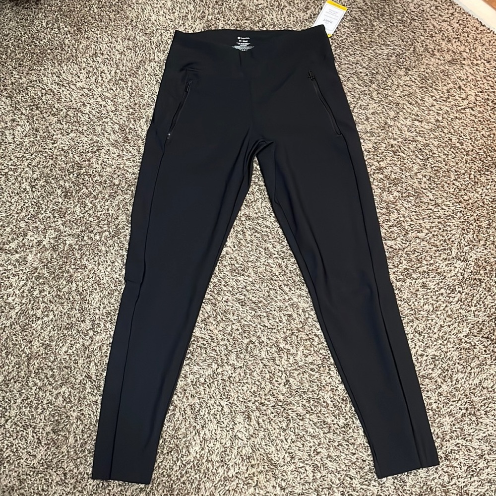 NWT! Black leggings with side zippers